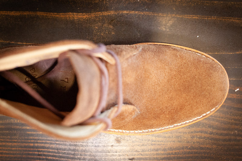 Brown leather shop chukka